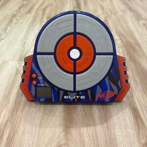 Nerf gun elite target practice. Batteries not included